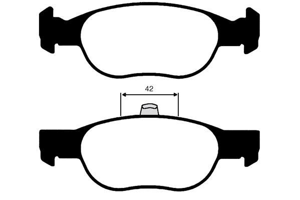 Jeu de 4 plaquettes de frein Raicam RA.0612.1