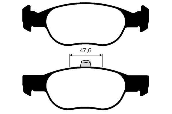 Jeu de 4 plaquettes de frein Raicam RA.0612.2