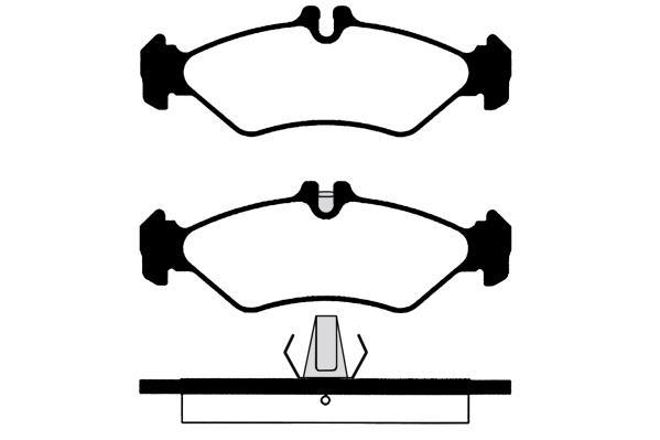 Jeu de 4 plaquettes de frein Raicam RA.0628.0