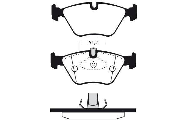 Jeu de 4 plaquettes de frein Raicam RA.0632.0