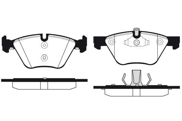 Jeu de 4 plaquettes de frein Raicam RA.0632.7
