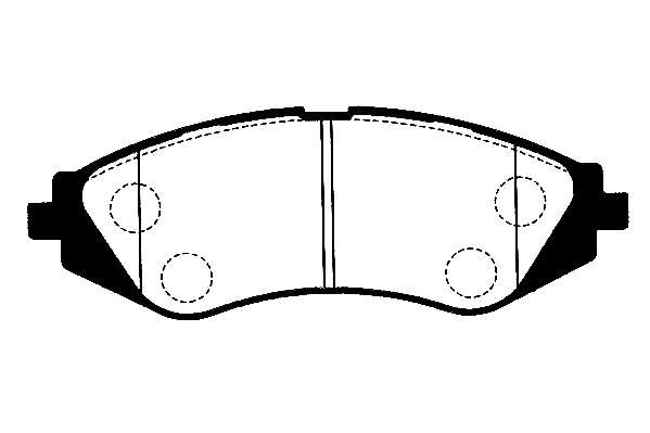 Jeu de 4 plaquettes de frein Raicam RA.0645.0