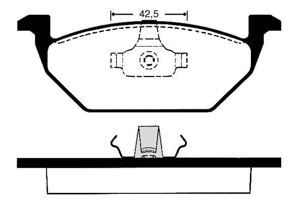 Jeu de 4 plaquettes de frein Raicam RA.0653.0