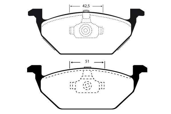 Jeu de 4 plaquettes de frein Raicam RA.0653.1