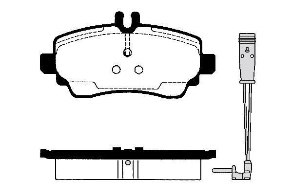 Jeu de 4 plaquettes de frein Raicam RA.0656.1