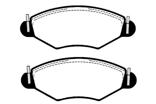 Jeu de 4 plaquettes de frein Raicam RA.0689.0