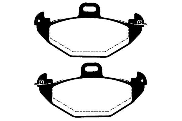 Jeu de 4 plaquettes de frein Raicam RA.0701.0