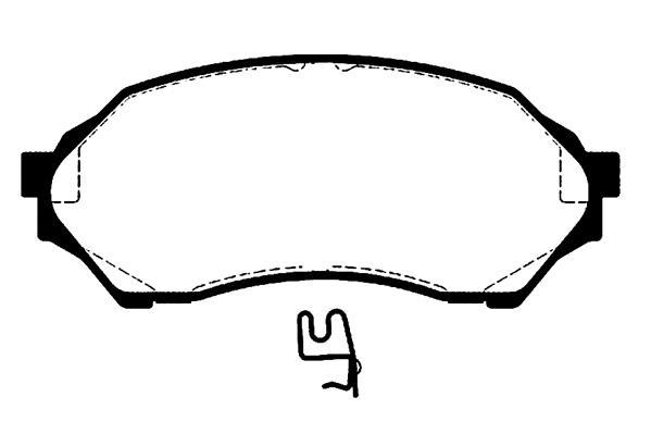 Jeu de 4 plaquettes de frein Raicam RA.0732.0