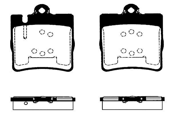 Jeu de 4 plaquettes de frein Raicam RA.0750.0