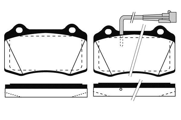 Jeu de 4 plaquettes de frein Raicam RA.0752.2
