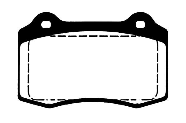 Jeu de 4 plaquettes de frein Raicam RA.0752.6