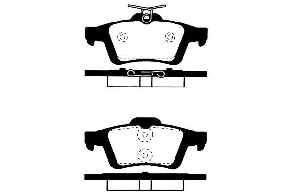 Jeu de 4 plaquettes de frein Raicam RA.0769.2