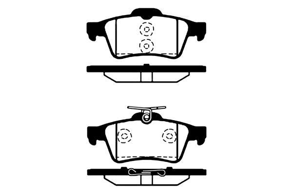 Jeu de 4 plaquettes de frein Raicam RA.0769.7