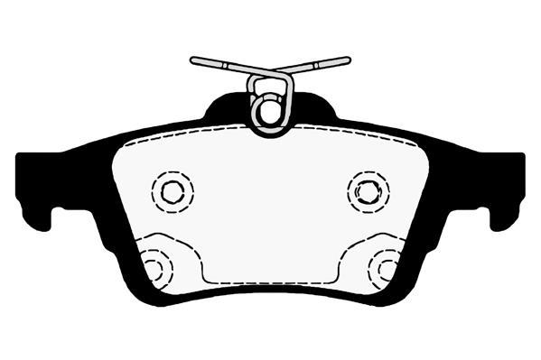 Jeu de 4 plaquettes de frein Raicam RA.0769.5
