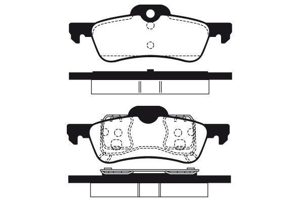 Jeu de 4 plaquettes de frein Raicam RA.0777.0