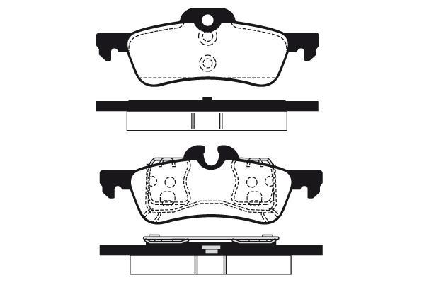 Jeu de 4 plaquettes de frein Raicam RA.0777.1