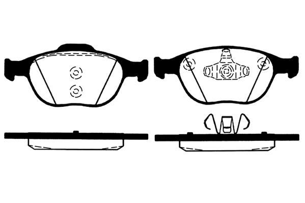 Jeu de 4 plaquettes de frein Raicam RA.0785.1