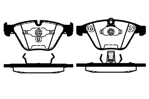 Jeu de 4 plaquettes de frein Raicam RA.0789.4