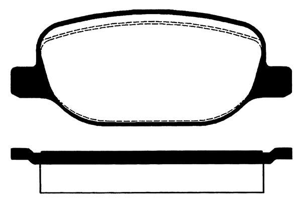 Jeu de 4 plaquettes de frein Raicam RA.0799.0