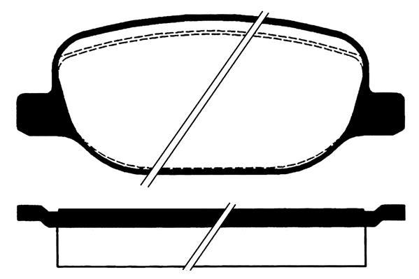 Jeu de 4 plaquettes de frein Raicam RA.0799.1