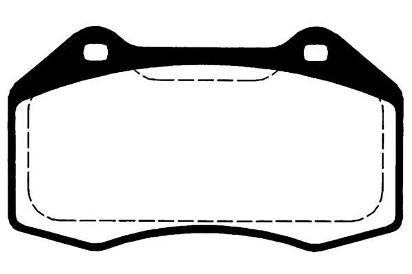 Jeu de 4 plaquettes de frein Raicam RA.0801.0