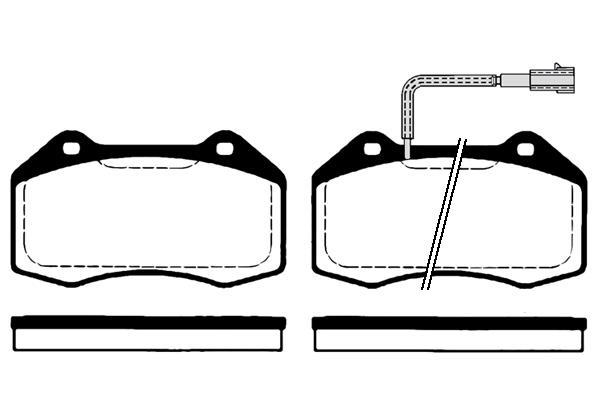 Jeu de 4 plaquettes de frein Raicam RA.0801.2
