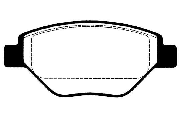 Jeu de 4 plaquettes de frein Raicam RA.0814.0