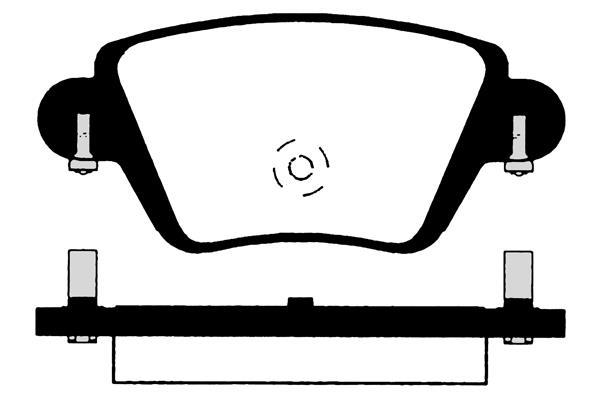 Jeu de 4 plaquettes de frein Raicam RA.0836.0