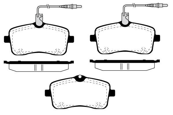 Jeu de 4 plaquettes de frein Raicam RA.0839.2