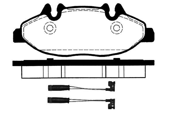 Jeu de 4 plaquettes de frein Raicam RA.0844.1