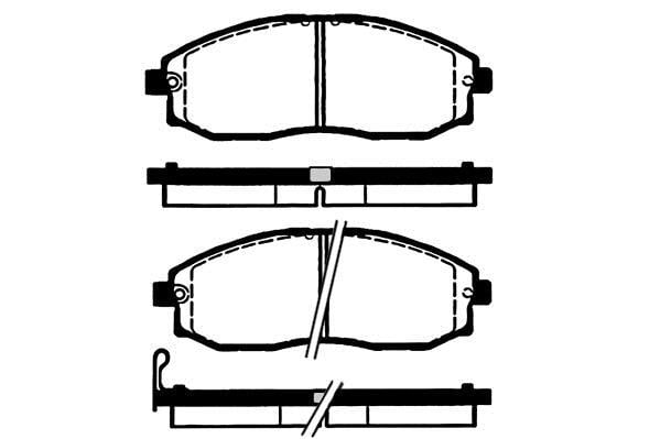 Jeu de 4 plaquettes de frein Raicam RA.0856.0