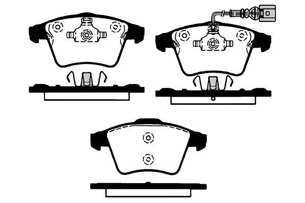 Jeu de 4 plaquettes de frein Raicam RA.0857.0
