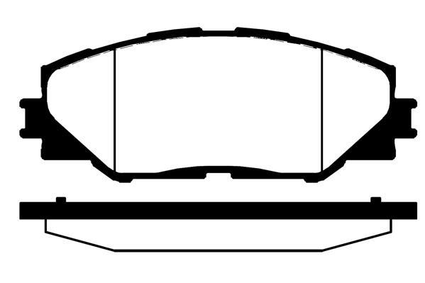 Jeu de 4 plaquettes de frein Raicam RA.0866.0