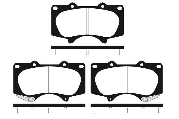 Jeu de 4 plaquettes de frein Raicam RA.0871.0