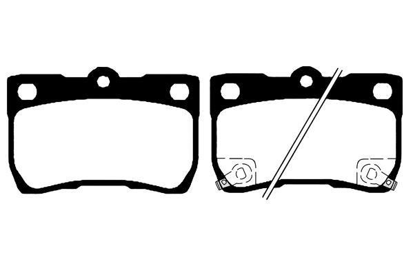 Jeu de 4 plaquettes de frein Raicam RA.0873.0