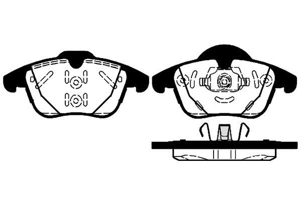 Jeu de 4 plaquettes de frein Raicam RA.0894.1
