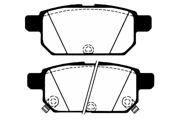 Jeu de 4 plaquettes de frein Raicam RA.0899.0