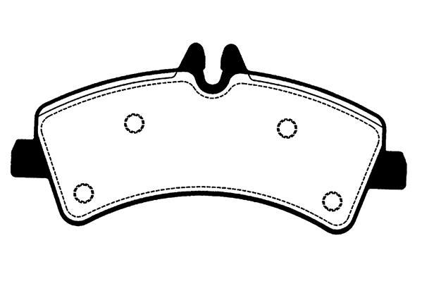 Jeu de 4 plaquettes de frein Raicam RA.0901.0