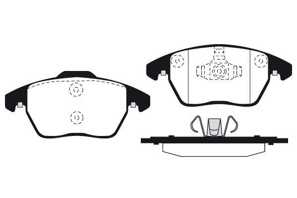 Jeu de 4 plaquettes de frein Raicam RA.0919.2