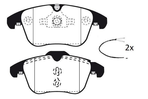 Jeu de 4 plaquettes de frein Raicam RA.0929.1