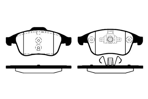 Jeu de 4 plaquettes de frein Raicam RA.0930.3