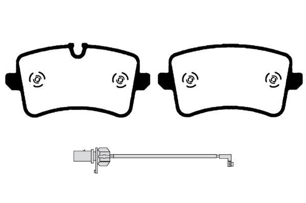 Jeu de 4 plaquettes de frein Raicam RA.0931.3