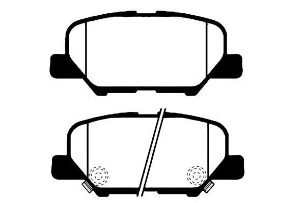Jeu de 4 plaquettes de frein Raicam RA.0935.0
