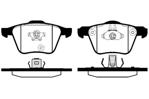 Jeu de 4 plaquettes de frein Raicam RA.0936.0