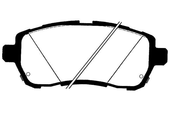 Jeu de 4 plaquettes de frein Raicam RA.0940.2