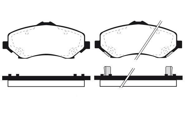 Jeu de 4 plaquettes de frein Raicam RA.0961.0