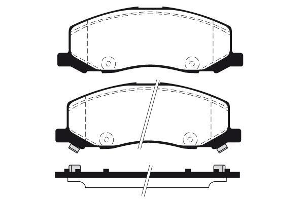Jeu de 4 plaquettes de frein Raicam RA.0963.0