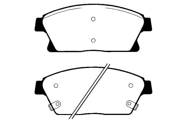 Jeu de 4 plaquettes de frein Raicam RA.0968.0