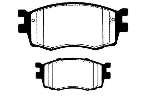 Jeu de 4 plaquettes de frein Raicam RA.0974.0