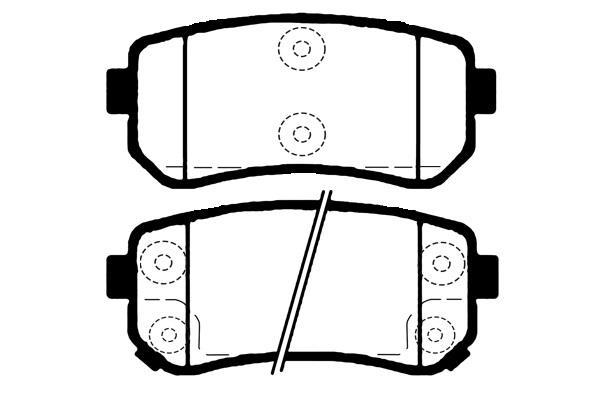 Jeu de 4 plaquettes de frein Raicam RA.0979.2